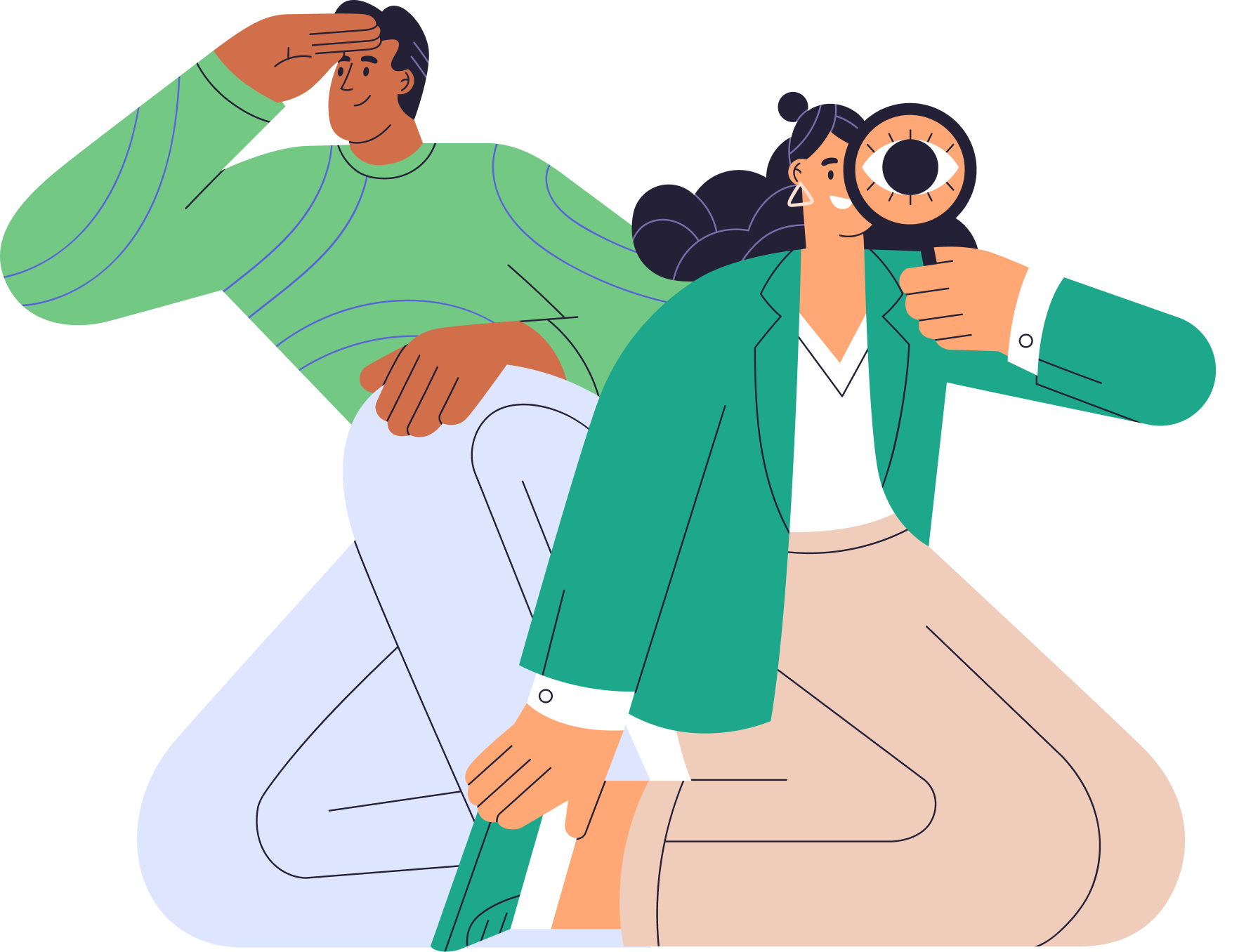 Personas buscando convencionales